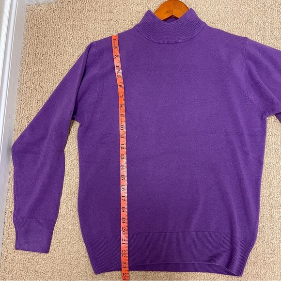 Vintage Gianni Dolce Mock Neck Sweater Purple - Picture 10 of 12